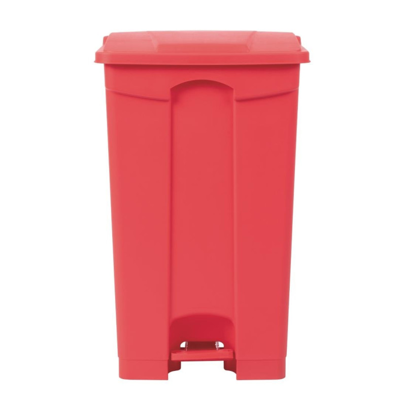 Kitchen Pedal Bin Red 87L - Jantex - Fourniresto Kitchen Pedal Bin Red 87L - Jantex - Fourniresto