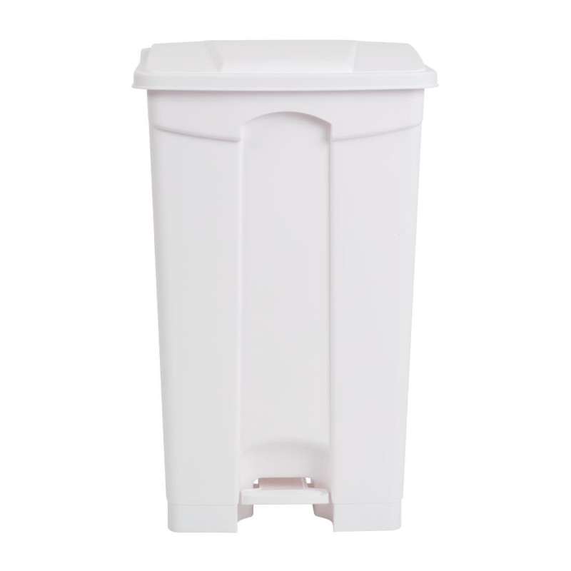 White 87L Pedal Kitchen Bin - Jantex - Fourniresto White 87L Pedal Kitchen Bin - Jantex - Fourniresto