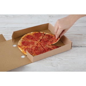 Cartons à Pizza Kraft 23cm - Lot de 100 - Fiesta Green - Fourniresto