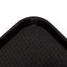 Stačiakampis juodas polipropileno greito maisto lėkštė 410 mm - Cambro - Fourniresto