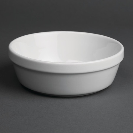 Apatiniai patiekalai su baltu apdailos rėmu, Ø 137 mm - 6 vnt. - Olympia - Fourniresto