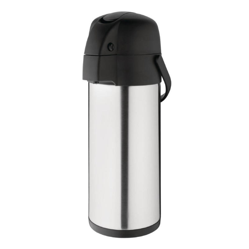 Double Wall Lever Jug in Stainless Steel-4L - Olympia Double Wall Lever Jug in Stainless Steel-4L - Olympia