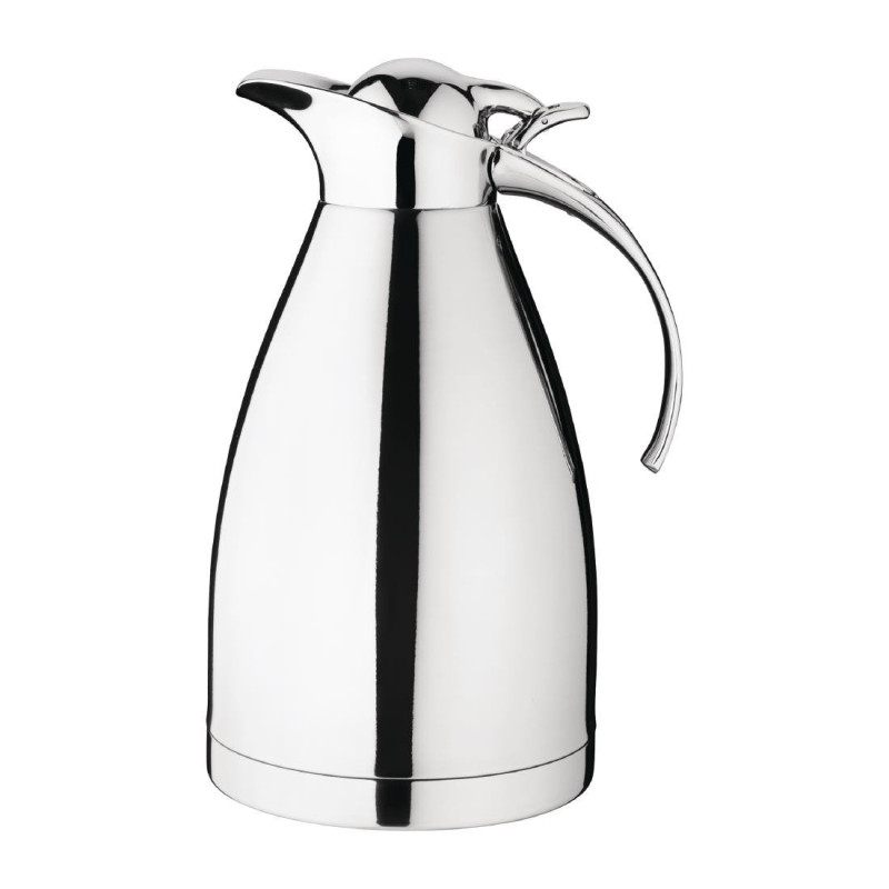 Stainless Steel Insulated Jug with Hinged Lid 1.5L - Olympia Stainless Steel Insulated Jug with Hinged Lid 1.5L - Olympia