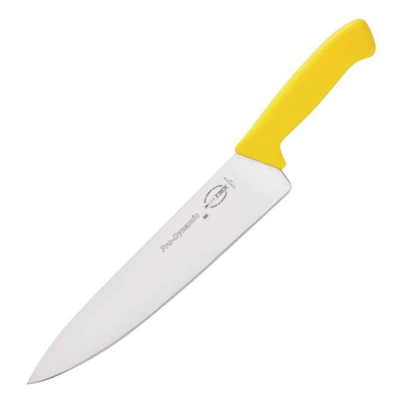 Virtuvės peilis Pro Dynamic Haccp geltonas 255 mm - Dick - Fourniresto Virtuvės peilis Pro Dynamic Haccp geltonas 255 mm - Dick - Fourniresto