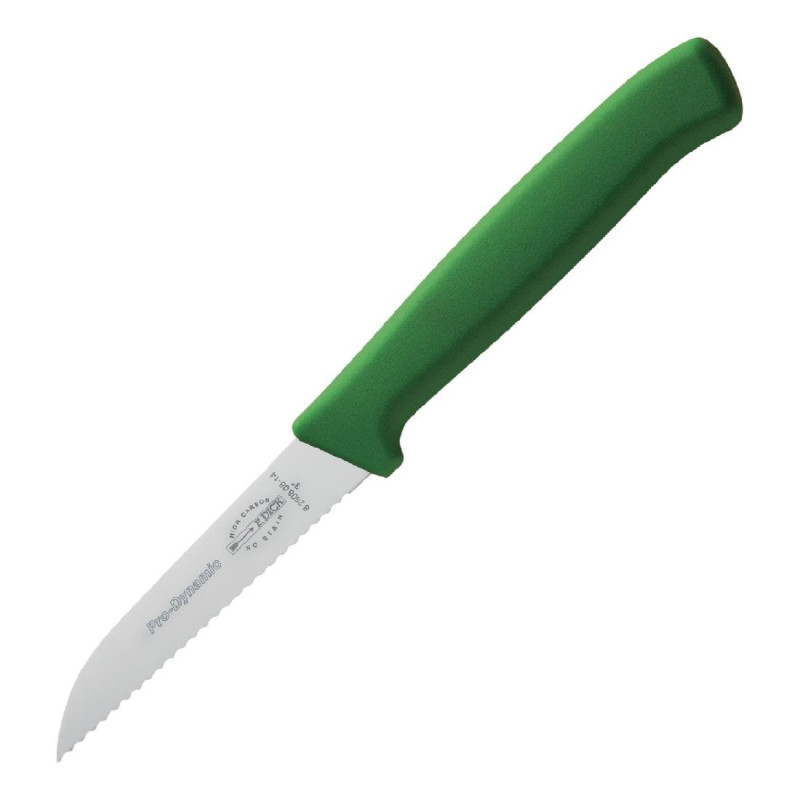 Serrated Prodynamic HACCP Green Office Knife - 75mm - Dick Serrated Prodynamic HACCP Green Office Knife - 75mm - Dick