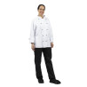 Virtuvės kombinezonas Chicago su ilgomis rankovėmis, baltas, dydis S - Whites Chefs Clothing - Fourniresto