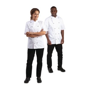 Virtuvės kombinezonas Chicago, baltos spalvos, trumpomis rankovėmis, dydis XXL - Whites Chefs Clothing - Fourniresto