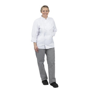 Vegas virtuvės kelnės su mažais juodais ir baltais langeliais, dydis S - Whites Chefs Clothing - Fourniresto