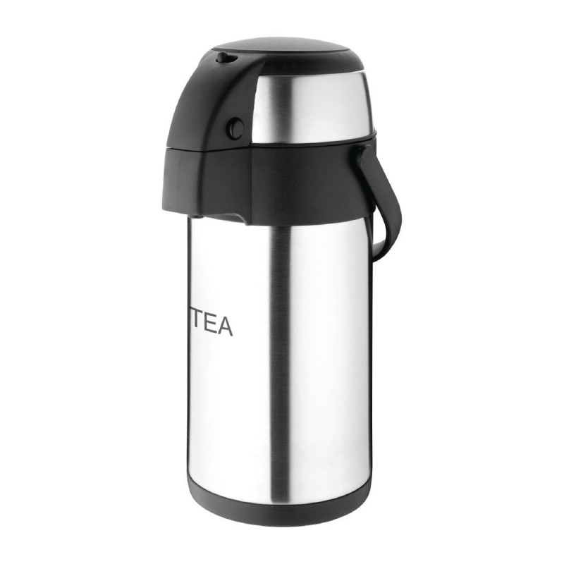 Pichet À Pompe Pour Thé en Inox- 3L - Olympia Pichet À Pompe Pour Thé en Inox- 3L - Olympia