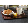 Lyginės struktūros laminuotas stalviršis Capri Acajou 430 mm - Cambro - Fourniresto