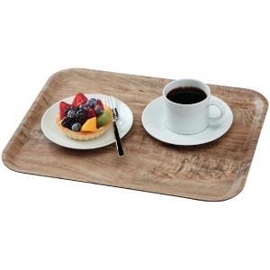 Laminuotas plokščias paviršius su grūdintu medžiu šviesus alyvuogių 460 mm - Cambro - Fourniresto