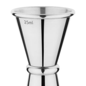 Konusinis nerūdijančio plieno baro matavimo indas 25 ir 50 ml - Olympia - Fourniresto