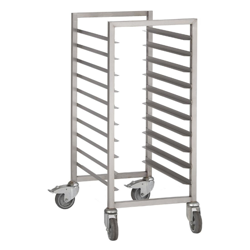 Chariot À Glissières en Inox 10 Niveaux- 600 x 400mm - Gastro M Chariot À Glissières en Inox 10 Niveaux- 600 x 400mm - Gastro M