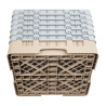 Stiklinių dėklas 36 skyriais Camrack Beige 500 x 500 mm - Cambro