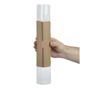 Pakavimo maišeliai Baguette Kraft perdirbami su segtuku - 500 vnt. - Colpac