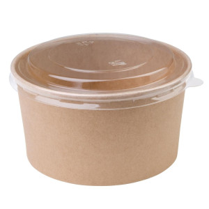 Bols Salade Kraft Ronds - 1 L - Partija 300 vnt. - Fiesta Green