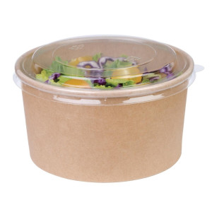 Bols Salade Kraft Ronds - 1 L - Partija 300 vnt. - Fiesta Green