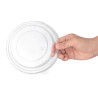 PET dangteliai salotoms kraft apvaliems indams - 300 vnt. - Fiesta Green - Fourniresto