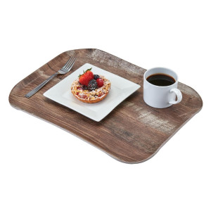 Plytinis poliesterio paviršius Century natūralaus tamsaus ąžuolo medžio atspalvio - 330 x 430 mm - Cambro - Fourniresto
