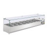 Šaldytuvas su ingredientų vitrina - 8 X GN 1/4 - Polar - Fourniresto