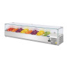 Šaldytuvas su ingredientų vitrina - 8 X GN 1/4 - Polar - Fourniresto