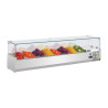 Šaldytuvas su ingredientų vitrina - 8 X GN 1/4 - Polar - Fourniresto