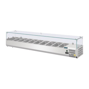 Šaldytuvas su ingredientų vitrina G serija - 10 X GN 1/4 - Polar - Fourniresto