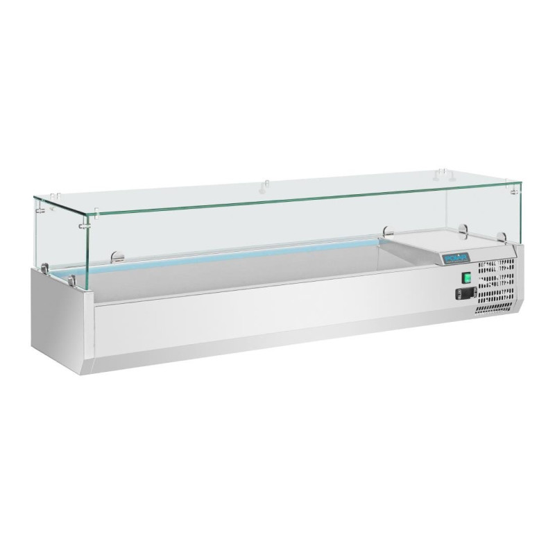 Refrigerated Display Case with 5X GN 1/3 and 1X GN 1/2 Ingredients - G Series - Polar - Fourniresto Refrigerated Display Case with 5X GN 1/3 and 1X GN 1/2 Ingredients - G Series - Polar - Fourniresto