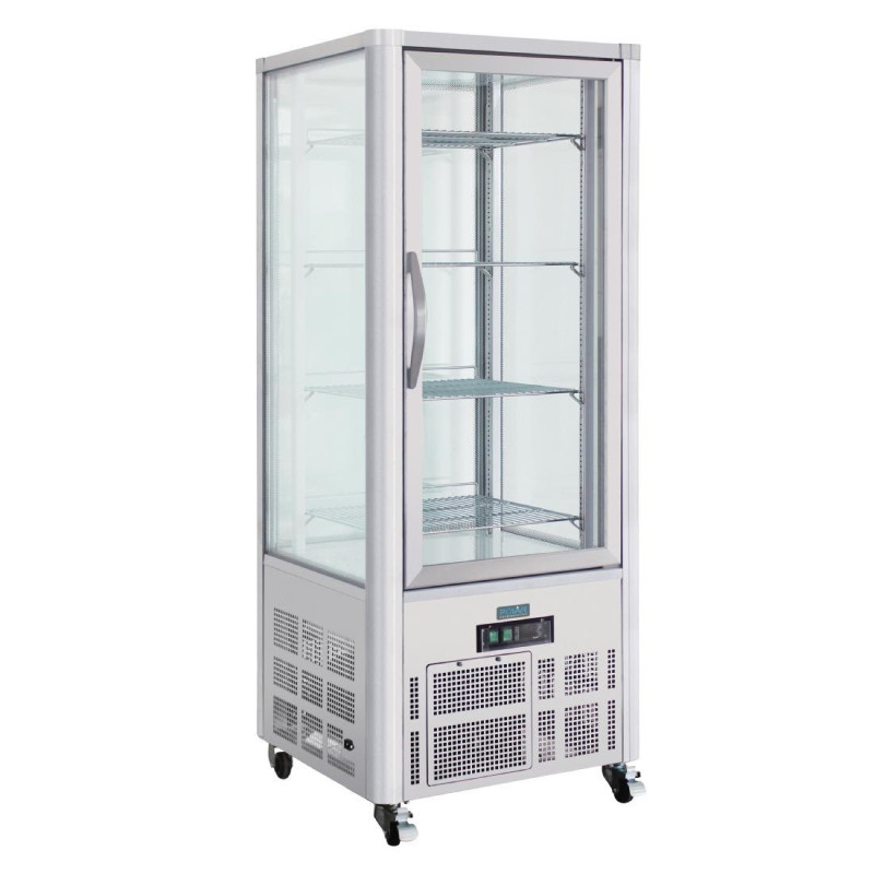 Stainless Steel Pastry Display Case 1 Glass Door Series G - 400L - Polar - Fourniresto Stainless Steel Pastry Display Case 1 Glass Door Series G - 400L - Polar - Fourniresto