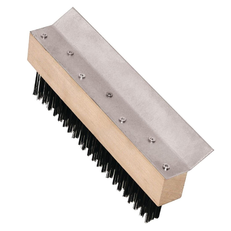 Pizza oven scraper brush - 255mm - Vogue - Fourniresto Pizza oven scraper brush - 255mm - Vogue - Fourniresto