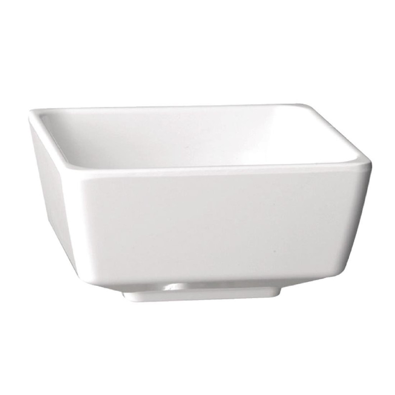 Square White Float Bowl - 50ml - APS - Fourniresto Square White Float Bowl - 50ml - APS - Fourniresto