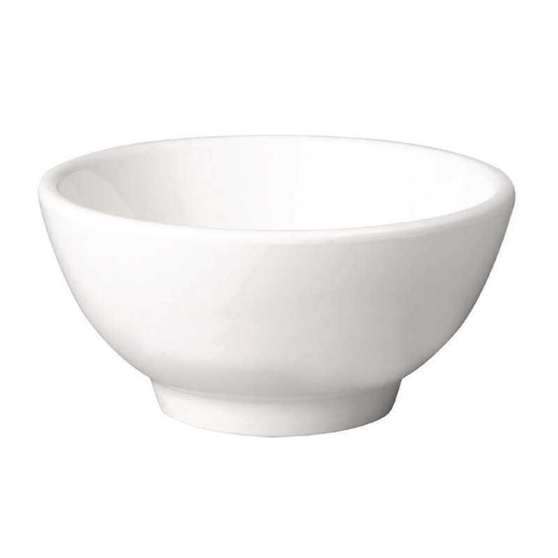 Round Melamine Bowl Pure White - Ø90mm - APS - Fourniresto Round Melamine Bowl Pure White - Ø90mm - APS - Fourniresto