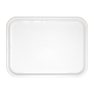 Plastikinis greito maisto lėkštė Baltas 345 x 265 mm - Olympia KRISTALLON - Fourniresto