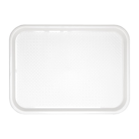 White Plastic Fast Food Tray 345 x 265mm - Olympia KRISTALLON - Fourniresto
