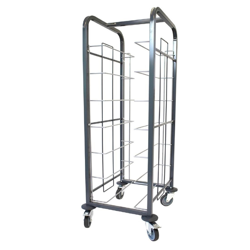 Steel Clearing Trolley - 7 Levels - FourniResto Steel Clearing Trolley - 7 Levels - FourniResto