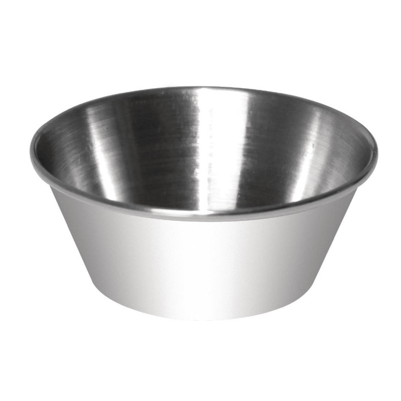 Stainless Steel Sauce Pots - 45ml - Olympia - Fourniresto Stainless Steel Sauce Pots - 45ml - Olympia - Fourniresto