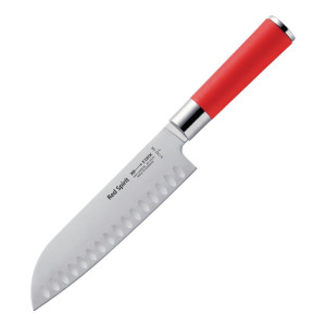 Santoku peilis su alveoliu "Red Spirit" - 180 mm - Dick