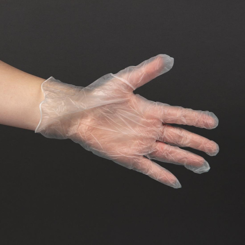 Non-Powdered Latex Gloves - Size M - Pack of 100 - FourniResto Non-Powdered Latex Gloves - Size M - Pack of 100 - FourniResto