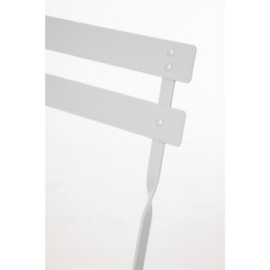 Plieninė terasos kėdė - Pilka - 2 vnt. - Bolero - Fourniresto