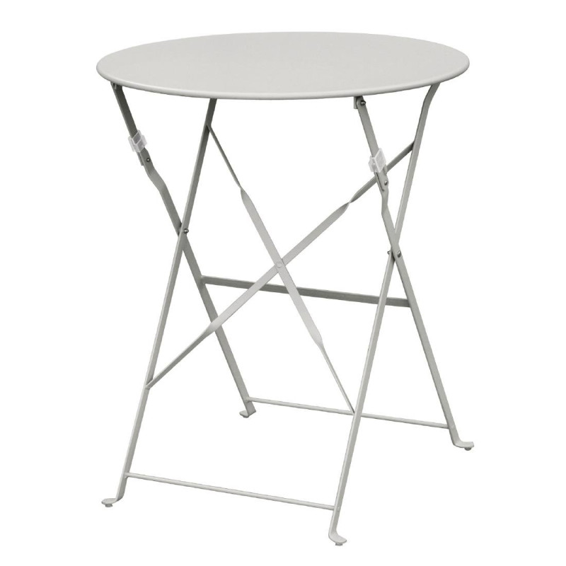 Table De Terrasse En Acier - Grise - Bolero - Fourniresto Table De Terrasse En Acier - Grise - Bolero - Fourniresto