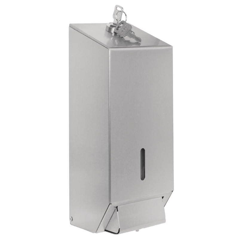 Stainless Steel Liquid Soap Dispenser - 1L - Jantex Stainless Steel Liquid Soap Dispenser - 1L - Jantex