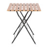 Kvadratinis bistros stalo imitacijos medžio - 600 mm - Bolero - Fourniresto