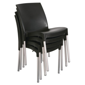 Staklės bistro juodos - 4 vnt. - Bolero