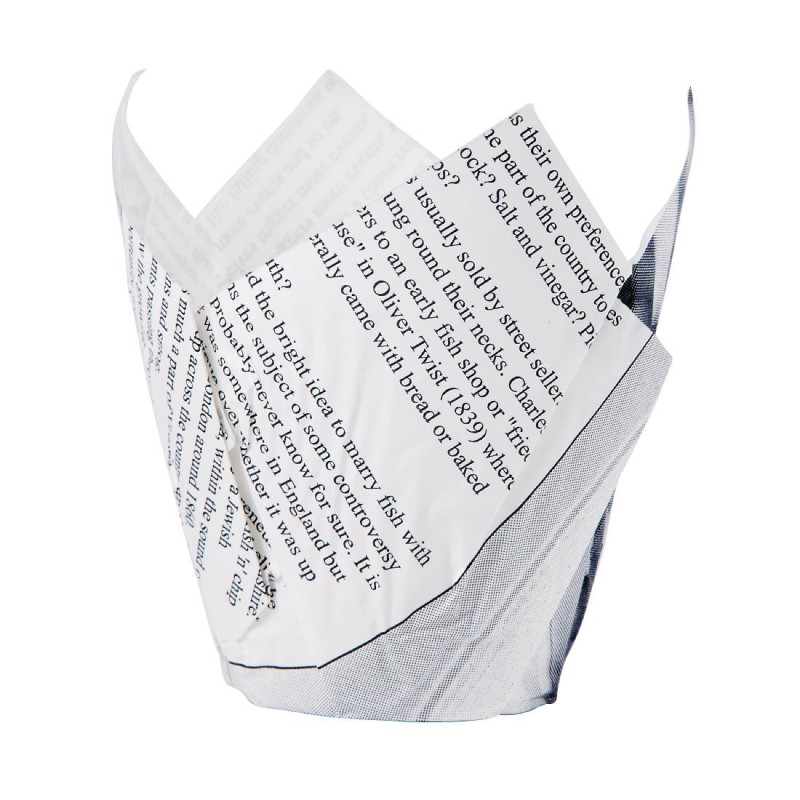 French fries cones with newspaper print - Pack of 1100 - FourniResto French fries cones with newspaper print - Pack of 1100 - FourniResto