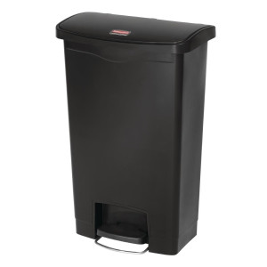 Šiukšliadėžė su pedalais Slim Jim juoda spalva - 50 l - Rubbermaid