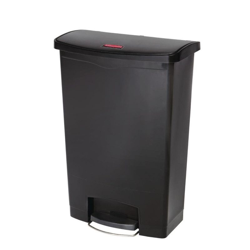 Šiukšliadėžė su pedalais Slim Jim juoda - 90 l - Rubbermaid Šiukšliadėžė su pedalais Slim Jim juoda - 90 l - Rubbermaid