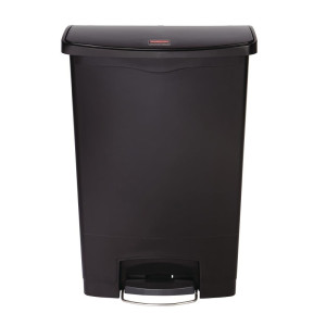 Šiukšliadėžė su pedalais Slim Jim juoda - 90 l - Rubbermaid