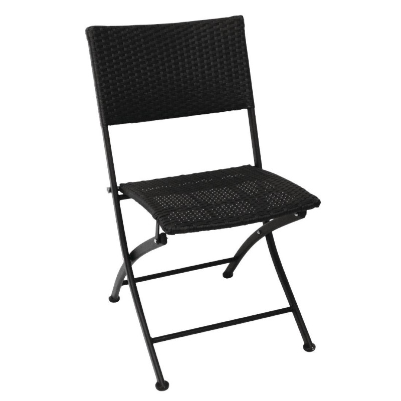 Chaises pliantes en rotin - Lot de 2 - Bolero - Fourniresto Chaises pliantes en rotin - Lot de 2 - Bolero - Fourniresto