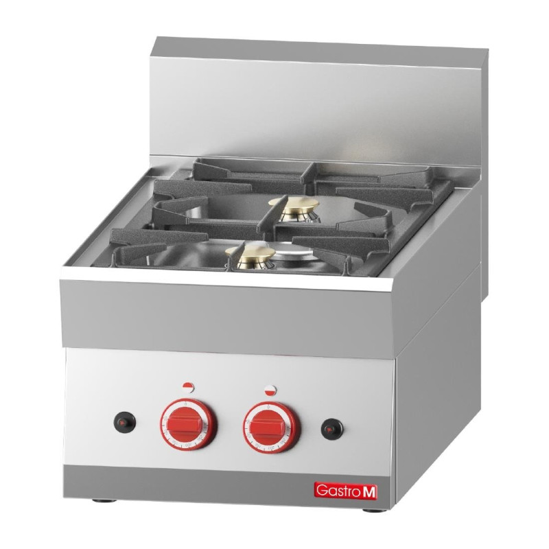 Two-burner gas stove to be placed 650 - Gastro M - Fourniresto Two-burner gas stove to be placed 650 - Gastro M - Fourniresto