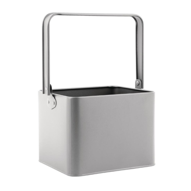 Galvanized grey table basket - 180x155x135mm - Olympia - Fourniresto Galvanized grey table basket - 180x155x135mm - Olympia - Fourniresto